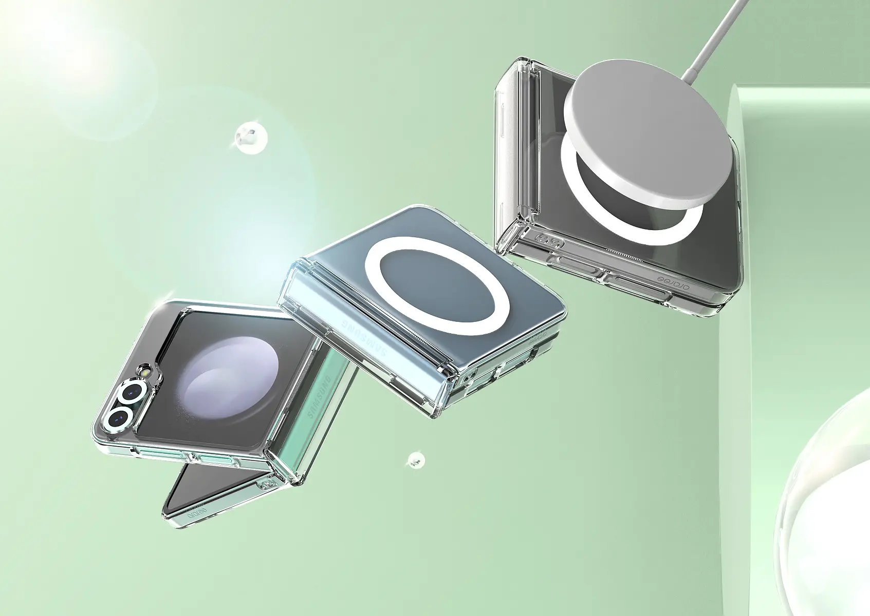 Etui do Samsung Galaxy Z Flip6 Araree Nukin 360 M przezroczyste